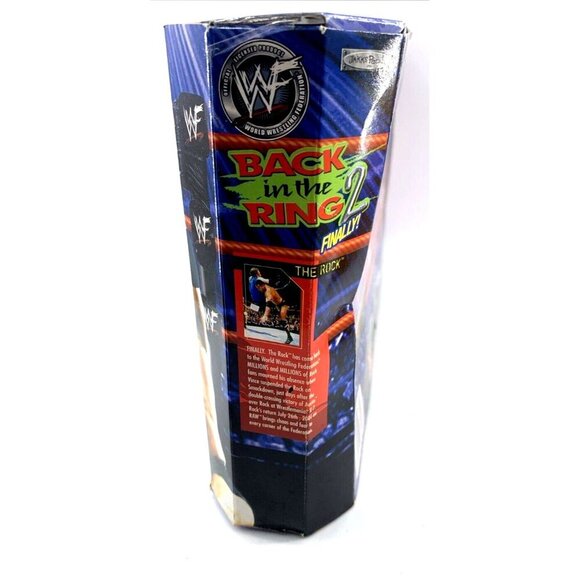 WWF Jakks Back in the Ring 2 Finally The Rock Triple H Rikishi Figure 2001 NIB - Picture 8 of 9
